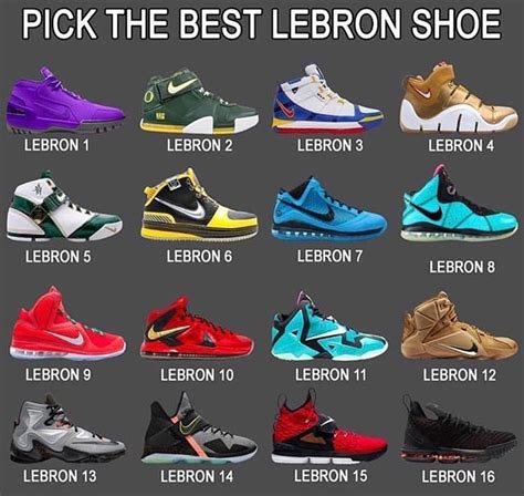 all lebron shoes in order.